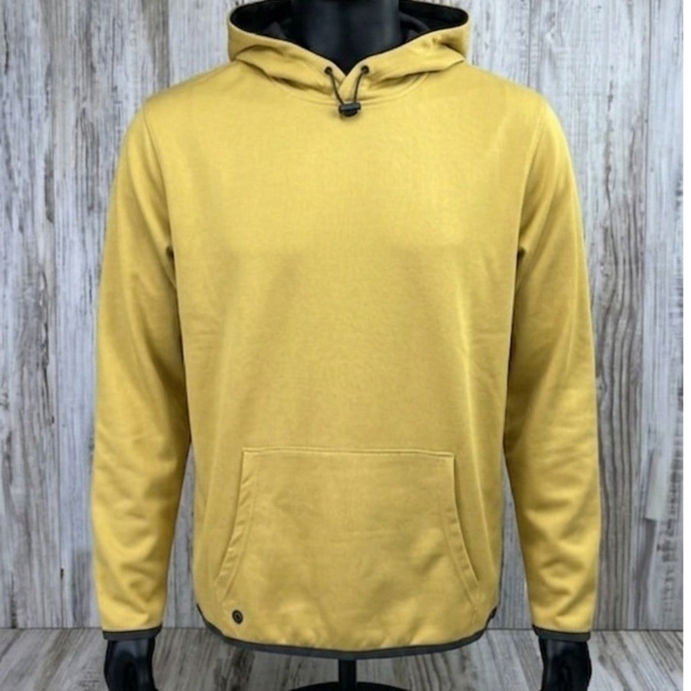 Stormtech Performance Mens XL Yellow Hooded Pullover PFH01 Athletic Hoodie